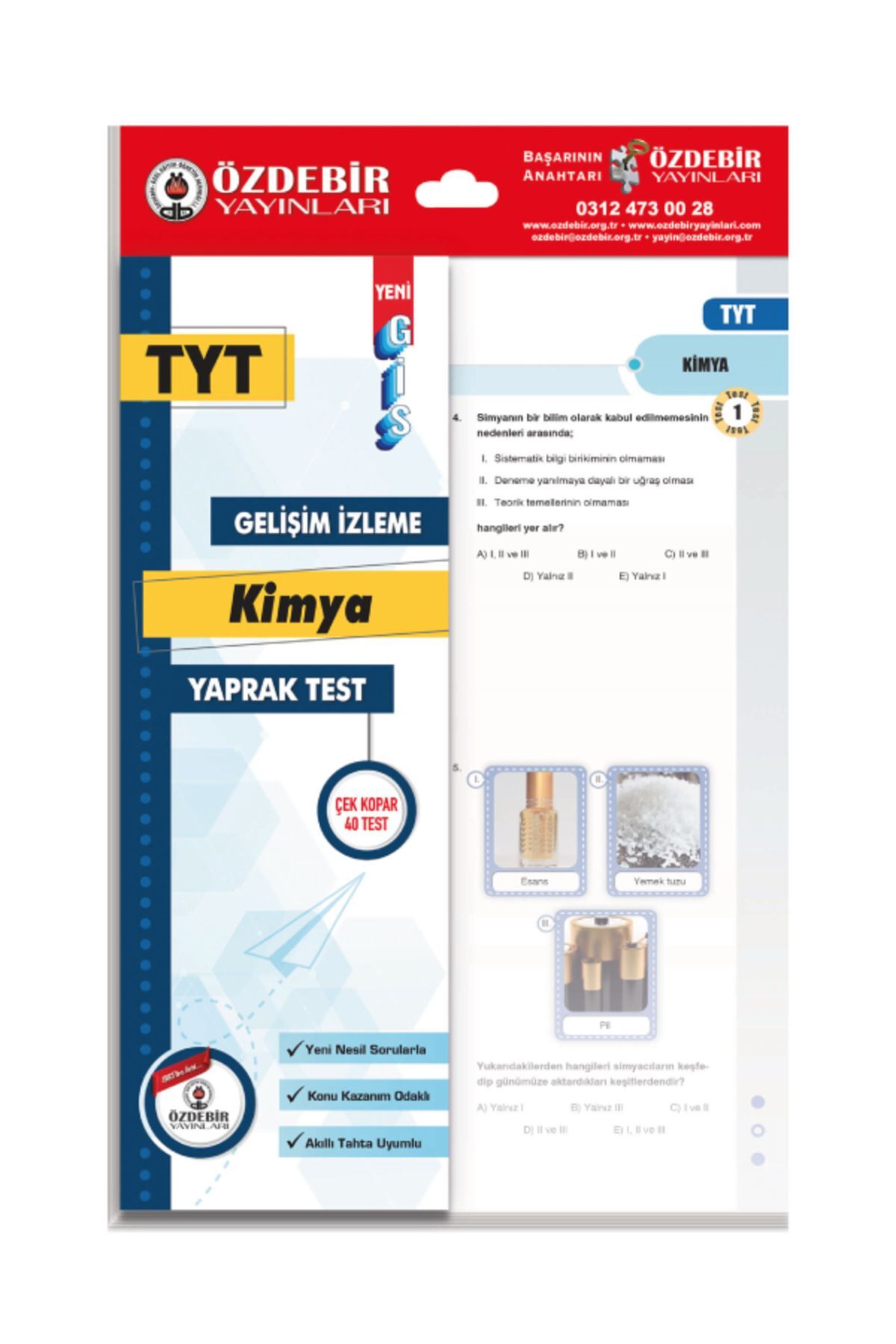 Özdebir Yayınları TYT Problemler ve Sayısal Yaprak Test Seti - Görsel 6