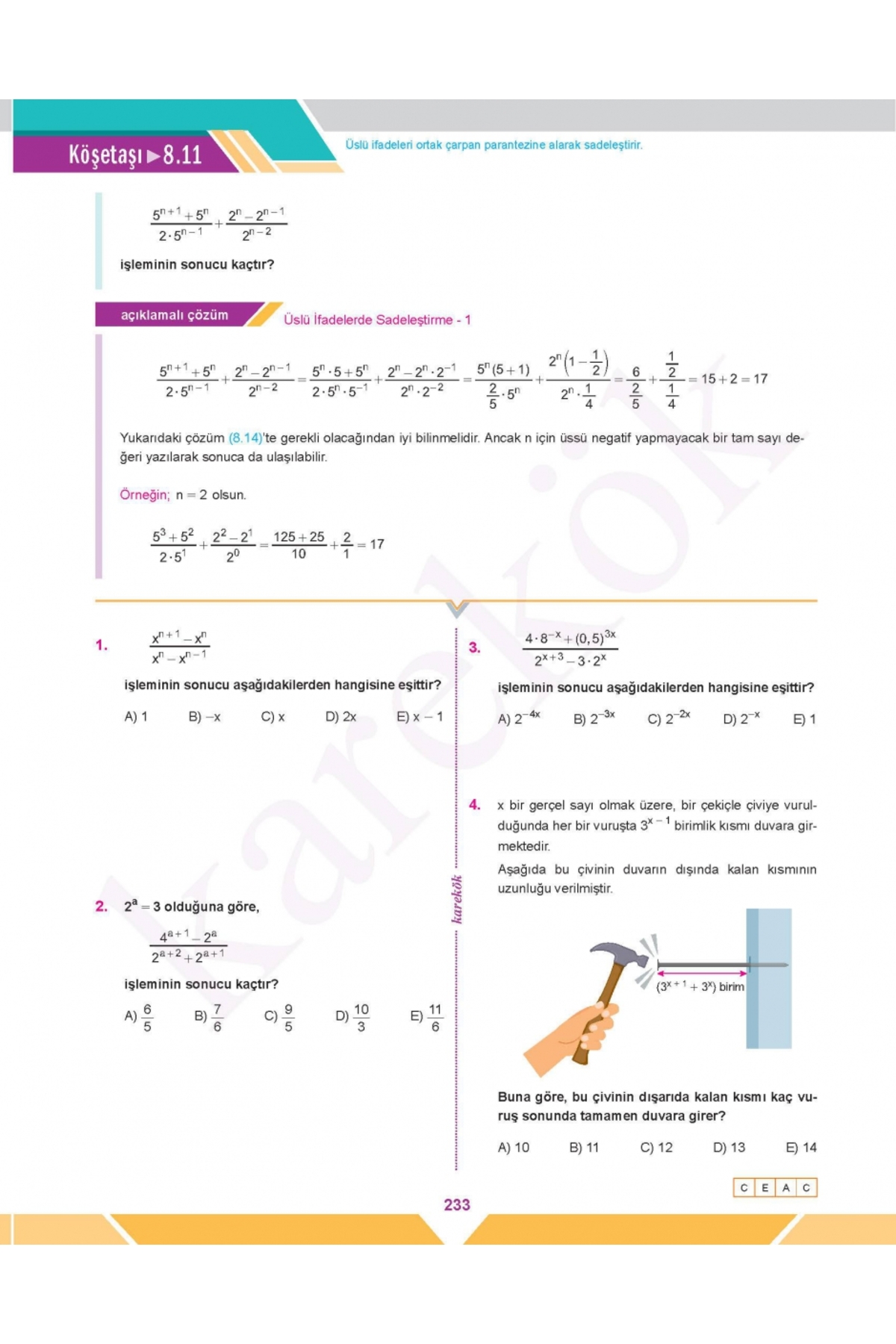Karekök Yayınları TYT Matematik MPS 1.Kitap - Görsel 4