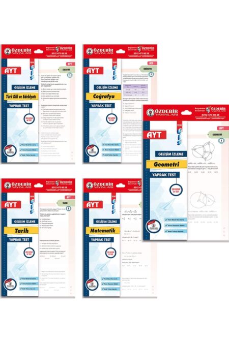 Özdebir Yayınları AYT Eşit Ağırlık Yaprak Test Seti