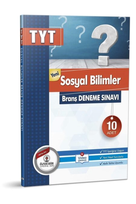 Özdebir Yayınları TYT Sosyal Bilgiler Branş Deneme