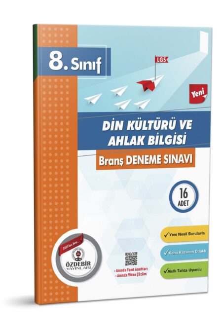 Özdebir Yayınları 8.Sınıf LGS Din Kültürü ve Ahlak Bilgisi Branş Deneme