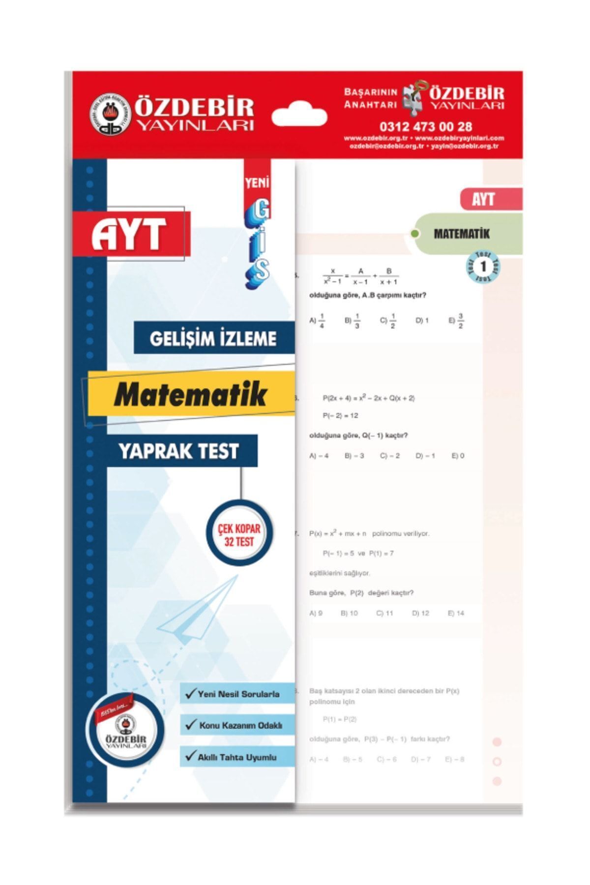 Özdebir Yayınları AYT Matematik Yaprak Test - Görsel 2
