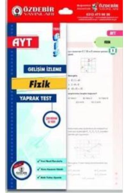 Özdebir Yayınları AYT Fizik Yaprak Test
