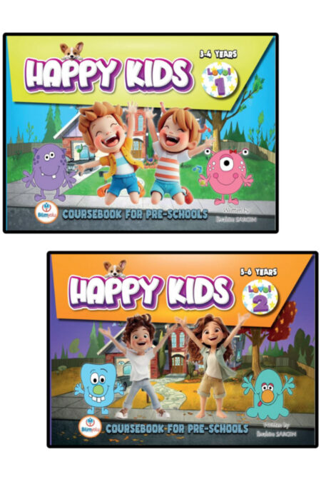 Bilimyolu Yayıncılık Happy Kids Okul Öncesi 3-6 Yaş İngilizce Set Coursebook