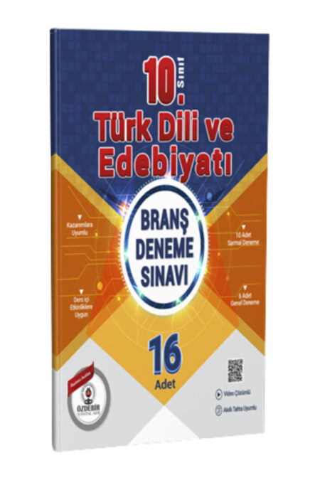 Özdebir Yayınları 10.Sınıf Türk Dili ve Edebiyatı Branş Deneme Sınavı