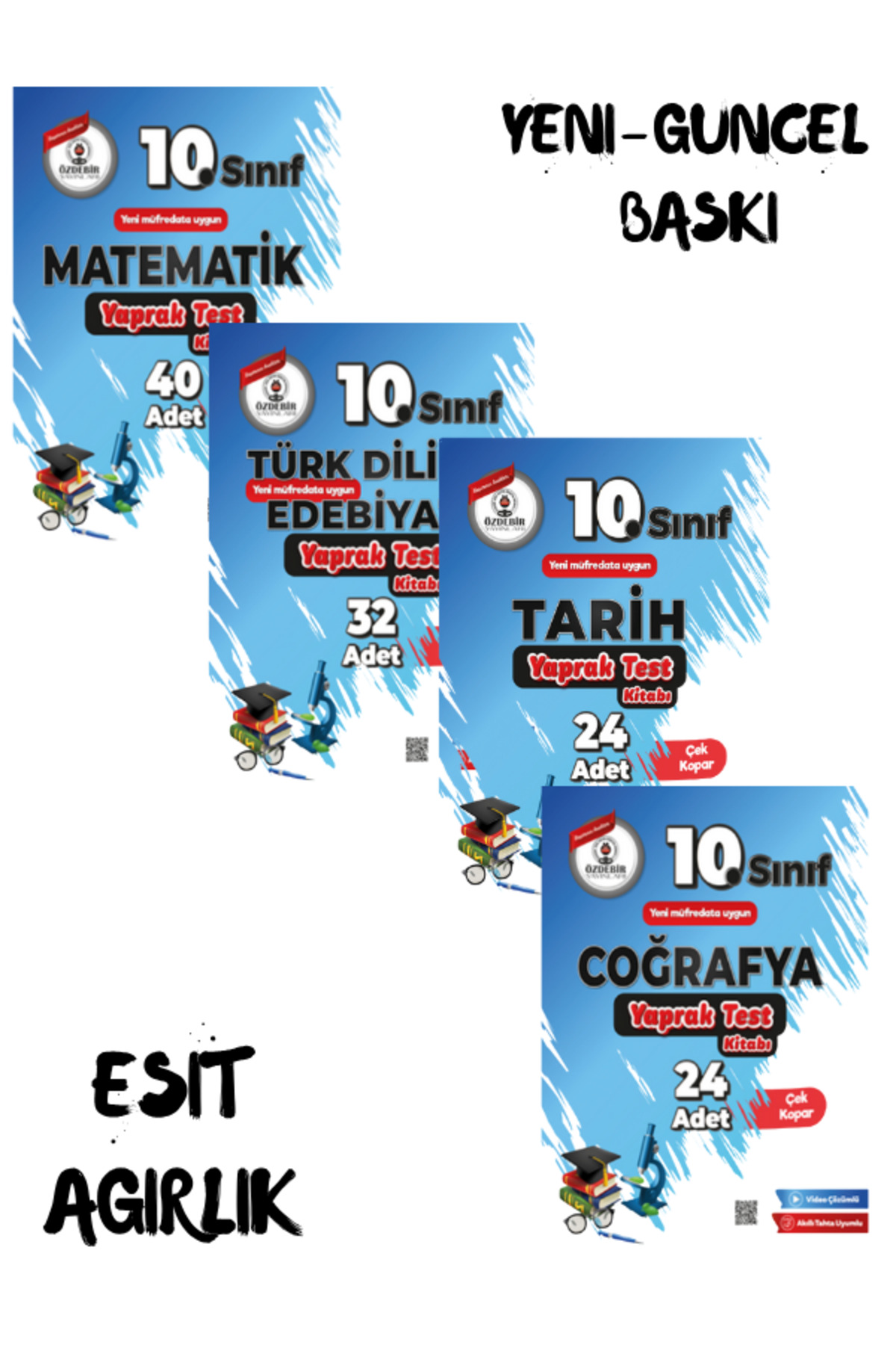 Özdebir Yayınları 10.Sınıf Eşit Ağırlık Yaprak Test Seti