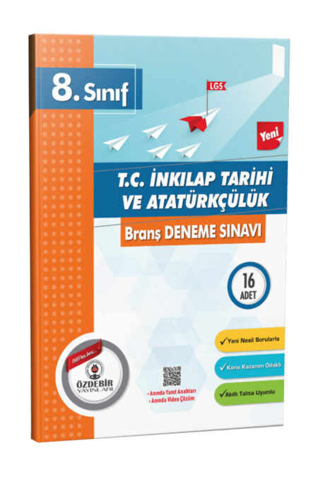 Özdebir Yayınları 8.Sınıf LGS İnkilap Tarihi ve Atatürkçülük Branş Deneme Sınavı