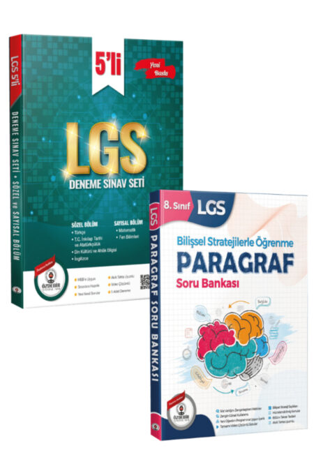 Özdebir Yayınlarından Muhteşem LGS Seti 5'li deneme+Paragraf Soru Bankası