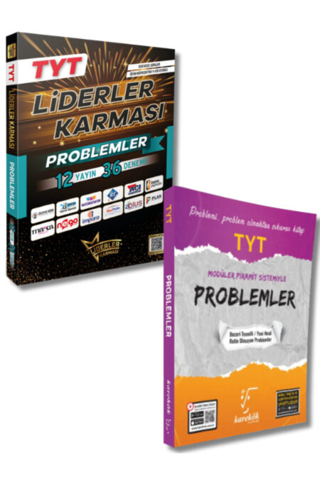 Liderler Karması ve Karekök Yayınlarından TYT Problemler Soru Bankası ve Deneme Seti
