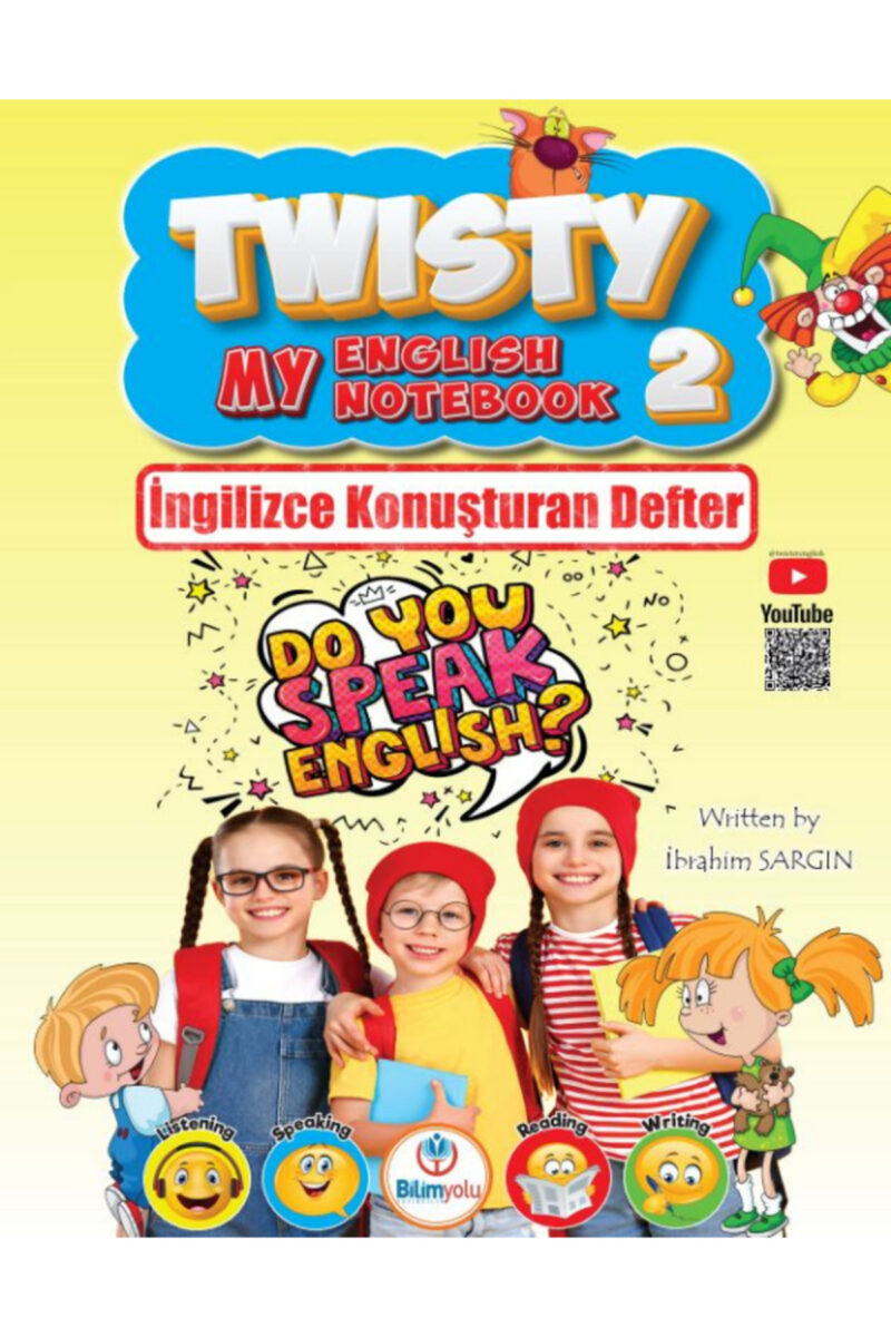 Bilimyolu Yayıncılık 2.Sınıf Twisty My English Book İngilizce Konuşturan Defter İbrahim Sargın