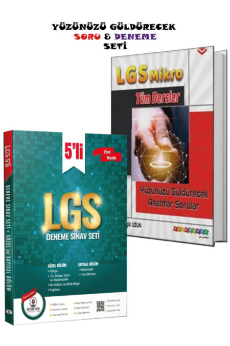 Özdebir Yayınları 8.Sınıf LGS Yüzünüzü Güldürecek Soru, Deneme Seti