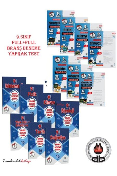Özdebir Yayınları 9.Sınıf Branş Deneme - Yaprak Test FULL+FULL Set