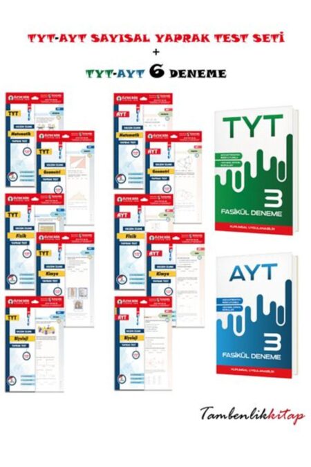 Özdebir Yayınları TYT-AYT Sayısal Yaprak Test Seti + 6 Genel Deneme