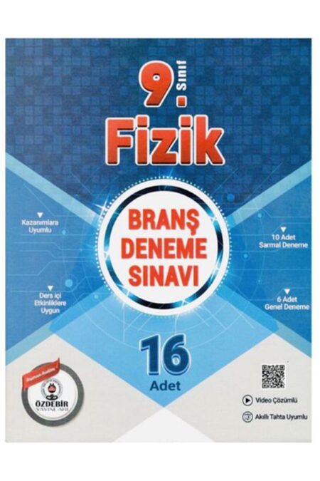 Özdebir Yayınları 9.Sınıf Güncel Baskı 16X16 Fizik Branş Deneme