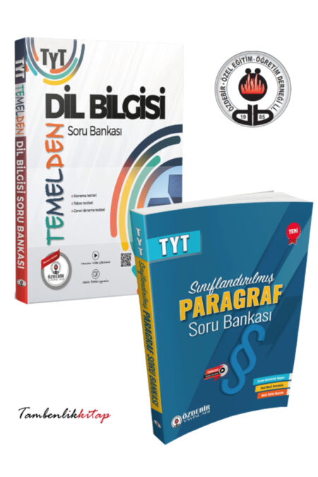 Özdebir Yayınları TYT Temelden Dil Bilgisi ve Sınıflandırılmış Paragraf Tamamı Çözümlü Soru Bankası Seti