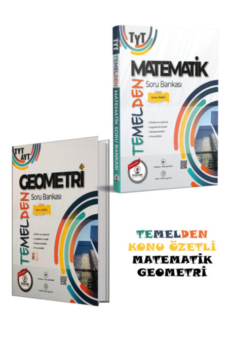 Özdebir Yayınları TYT-AYT Geometri-Matematik Konu Özetli Temelden Soru Bankası Seti