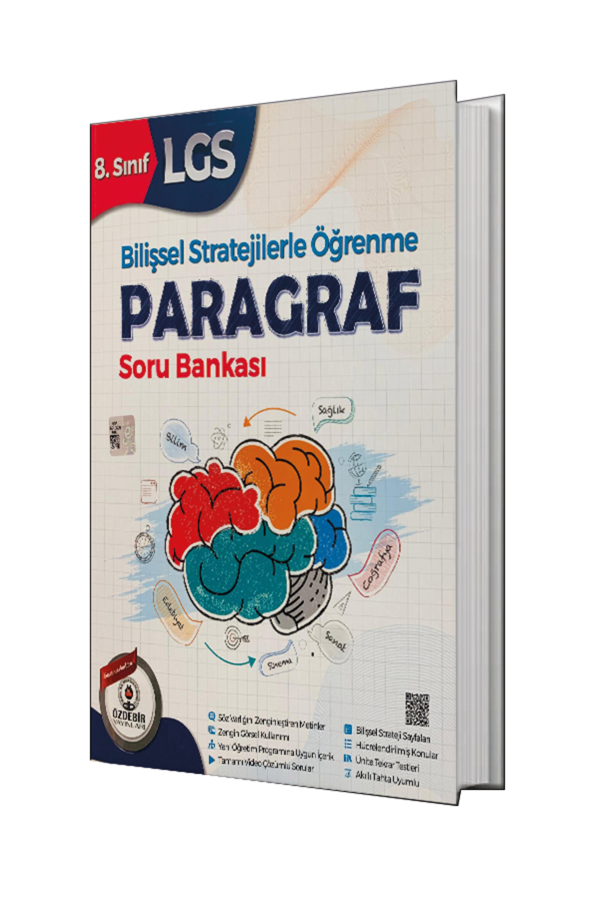 Özdebir Yayınları 8.Sınıf LGS Paragraf Bilişsel Stratejilerle Öğrenme Soru Bankası