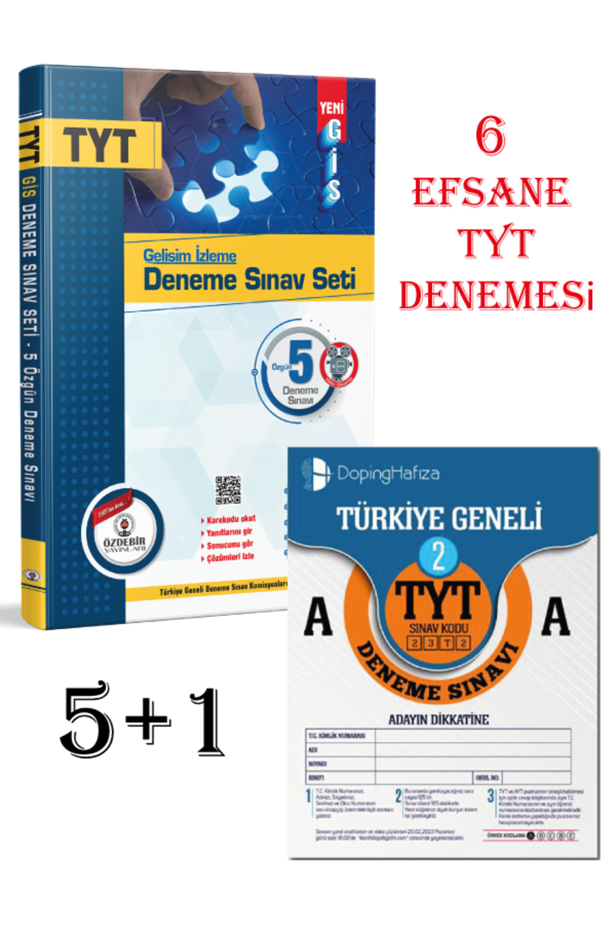 Özdebir Yayınları TYT 5+1 Efsane Deneme Seti