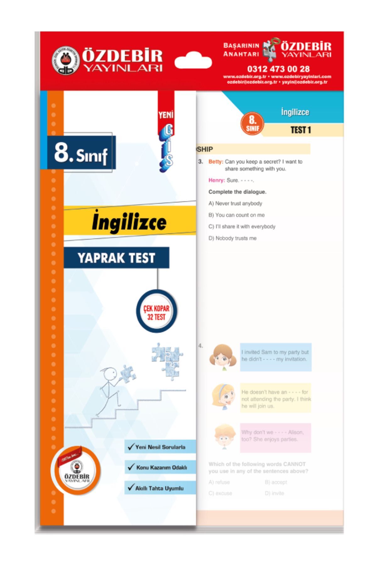 Özdebir Yayınları 8.Sınıf LGS İngilizce Yaprak Test - Görsel 3