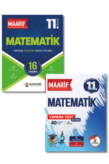 11.Sınıf Matematik Branş Deneme ve Yaprak Test Seti (Maarif Modeli'ne Göre Hazırlanmıştır)