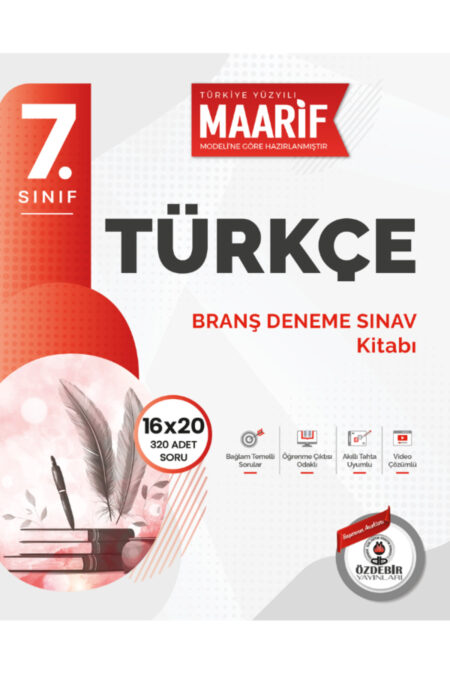 7.Sınıf Türkçe 16X20 Branş Deneme (Maarif Modeli'ne Göre Hazırlanmıştır)