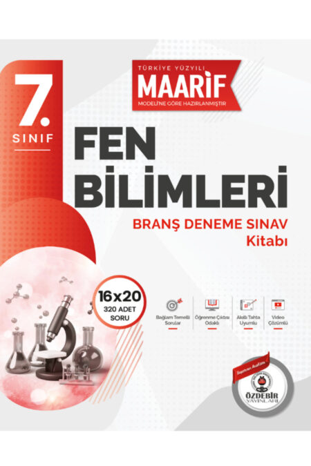 7.Sınıf Fen Bilimleri 16X20 Branş Deneme (Maarif Modeli'ne Göre Hazırlanmıştır)