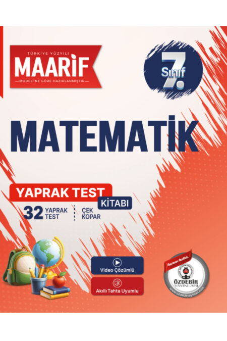 7.Sınıf Matematik 32 Yaprak Test (Maarif Modeli'ne Göre Hazırlanmıştır)