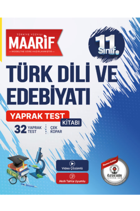 11.Sınıf Türk Dili ve Edebiyatı 32 Yaprak Test (Maarif Modeli'ne Göre Hazırlanmıştır)