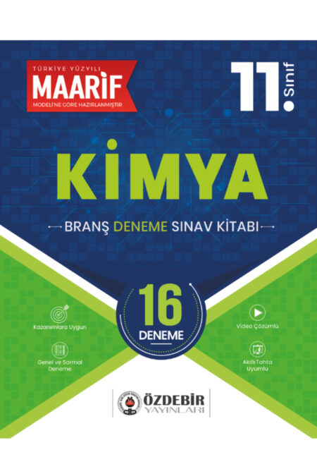 11.Sınıf Kimya 16 Branş Deneme (Maarif Modeli'ne Göre Hazırlanmıştır)