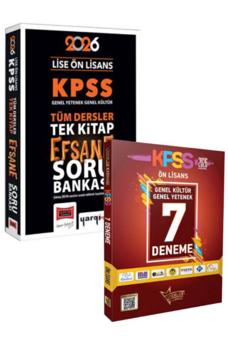 Liderler Karması KPSS Lise Ön Lisans Tüm Dersler Soru Bankası ve 7 Deneme Seti